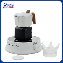 BINCOO Sifang Double Valve Moka Pot Household Coffee Pot Italian Small Espresso Extraction Coffee Machine New Model 2Cups