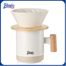 Bincoo Pour Over Coffee Pot Set with Ceramic Filter Cup Hand Brewing Kettle Coffee Cup 300ML 350ML