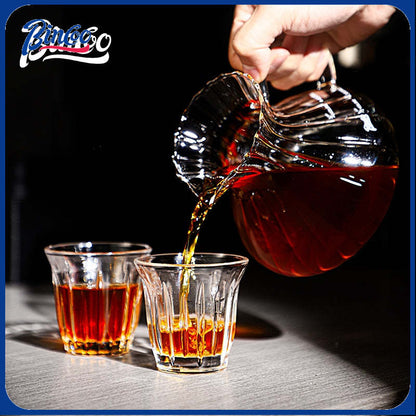 BINCOO Coffee Glass Pour-Over Kettle V60 Glass Filter Set for Home Office and Outdoor 500ML/650ML