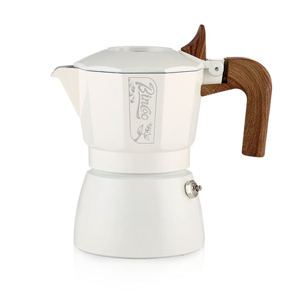 Bincoo Premium Moka Pot Set 6 Color Options Dual Valve System Compact Italian Coffee Maker for Stovetop Brewing