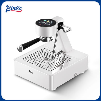 Bincoo Espresso Machine with Touch Screen | 15‑Bar Extraction, Milk Steam Wand, Compact Semi‑Automatic Coffee Maker for Home Barista
