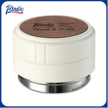 BINCOO Coffee Maker Handle Filling Press Base Walnut Wood Powder Coffee Press Hammer Set Espresso Appliances 51MM/58MM