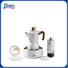 Double Valve Moka Pot Full Gift Set Coffee Pot Small Manual Grinder Coffee Maker Best Gift 2Cups 3Cups