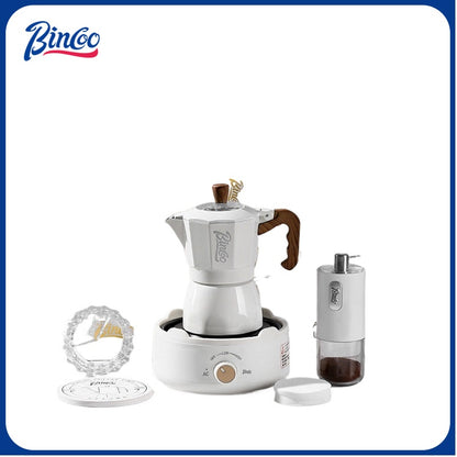 Double Valve Moka Pot Full Gift Set Coffee Pot Small Manual Grinder Coffee Maker Best Gift 2Cups 3Cups