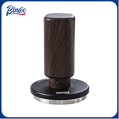 Bincoo Coffee Powder Hammer Elastic Powder Press Coffee Utensils Wood Grain Threaded Bottom 51/58mm