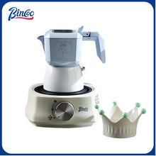 BINCOO Dual-valve Moka Pot Home Brewing Coffee Pot with Electric Potter Extractor Espresso Coffee Pot Coffee Utensils Set 2Cups