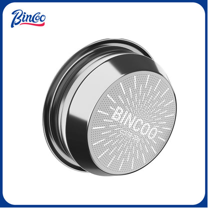 Bincoo 58.5mm Espresso Basket – Precision Drilled Pressurized Portafilter, Slow Flow, Tapered Shape for Barista Home Brewing