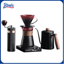 BINCOO Hand Brewed Coffee Filter Cup Borosilicate Glass Heat Resistant Sharing Pot Coffee Utensils Set