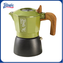 BINCOO Double Valve Moka Pot Home Espresso Small Latte Coffee Maker Set Coffee Utensils 2Cups