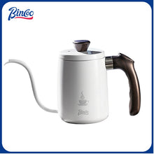 Bincoo Gooseneck Pour Over Coffee Kettle - Stainless Steel Hand Drip Pot with Wooden Handle, Precise Water Control Spout for Home Brewing