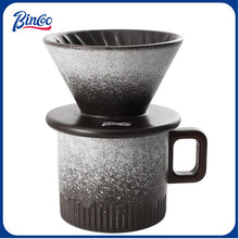 BINCOO Hand Brewed Coffee Pot Set Ceramic Filter Cup Sharing Pot Home Hand Grinder Coffee Machine Coffee Utensil Set
