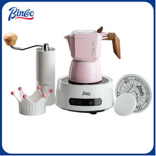 BINCOO Bird Double Valve Moka Pot Extract Espresso Pot Small Household Italian Coffee Machine Set 2 Cups