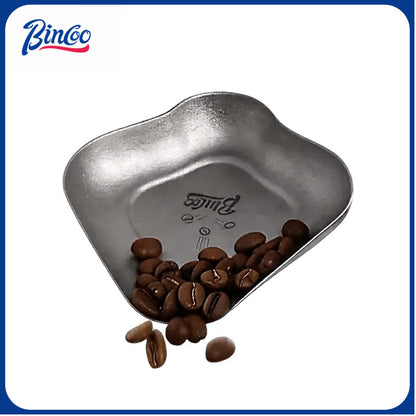 BINCOO Titanium Coffee Bean Dish Square Dosing Tray Espresso Sample Container with Spray Bottle Set