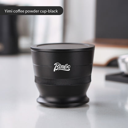 Bincoo Coffee Dosing Cup - Stainless Steel Espresso Grinder Funnel, Anti-Static Coffee Powder Receiver for Portafilter, Compatible with Home Brewing