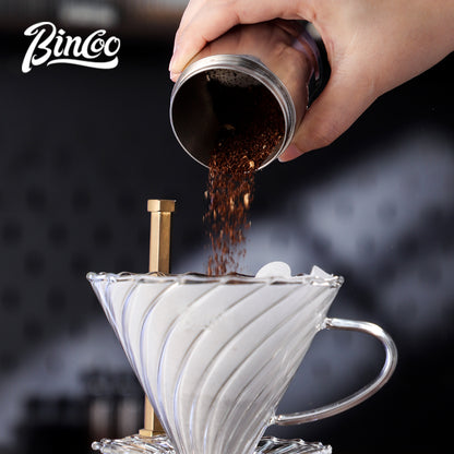 Bincoo SM23 Manual Coffee Grinder, External Adjust 46mm 7-Star Burr Hand Coffee Mill