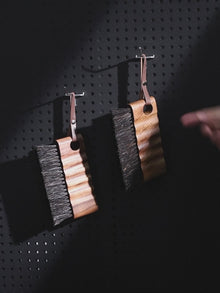 Bincoo Coffee Grinder Brush Wooden Handle Cleaning Tool for Machine Gaps Desktop Hanging Home Bar Barista Accessories