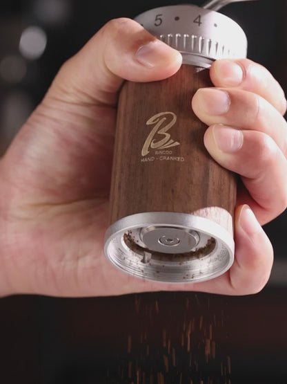 BINCOO Travel Manual Grinder Coffee Grinder with Stainless Steel 46mm Steel Core,Easy Grind
