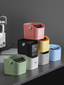 Bincoo Coffee Knock Box Espresso Grounds Container Dump Bin Bucket Anti Slip Powder Beveled Residue Home Cafe Bar Barista Tools