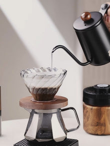 BINCOO Electric Bean Grinder Steel Burrs Coffee Bean Grinder Mini Household Portable Wood Grain Grinding Coffee Appliance