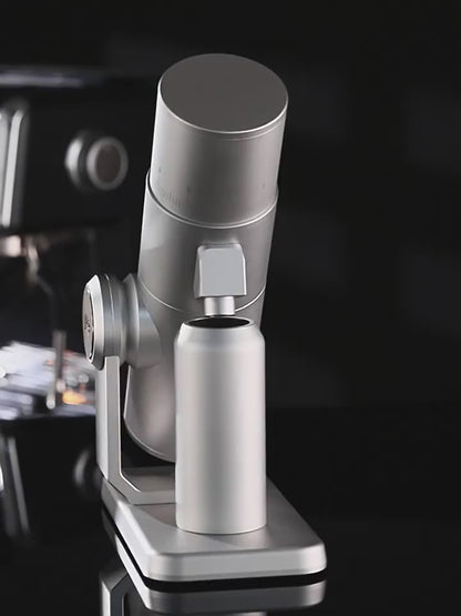 Bincoo DM01 Electric Coffee Grinder Stepless Adjustment Grinding Settings,Stainless Steel Burr Coffee Grinder with Brush and Top Blower for Home Use Pour Over&Espresso