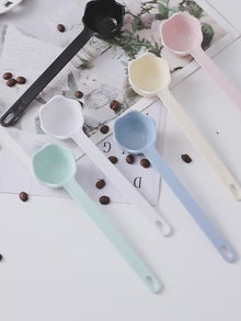 Bincoo rosette coffee spoon colorful short coffee measuring spoon long handle coffee bean spoon pressed powder spoon