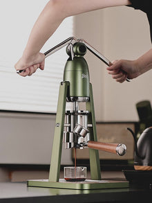 【Exhibition】Bincoo Manual Espresso Maker Lever Espresso Machine – 12Bar Pressure Profiling, Dual-Lever Manual Coffee Maker with Pre-Infusion GYKF2164