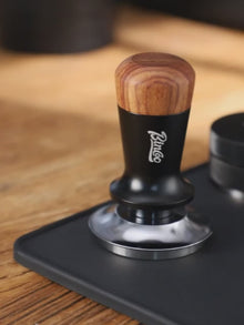 Bincoo Professional Coffee Tamper 51/58mm Spring Pressure Threaded Base Auto Leveling for Portafilter Use