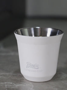 Bincoo GYKF2116 Stainless Steel Espresso Shot Cups,2 Pack Stackable Double Wall Insulated Demitasse Cups Espresso Cup,Set of 2