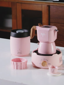 Bincoo Aries Sagittarius Star Dual Valve Moka Pot Espresso Extraction Pot Italian Home Barista Tools Electric Heating Stove 220V