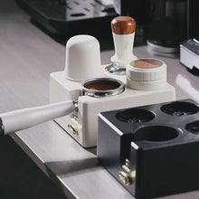 BINCOO Italian Coffee Cloth Powder Dispenser Base Multifunctional Storage and Press Powder Hammer Set 51/58MM