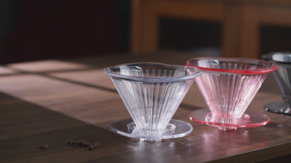 Bincoo V01/V02 Filter Cup Hand Brewed Coffee Filter Cup V60 Drip Filter Flower Shaped Coffee Dripper Tritan