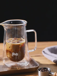 Bincoo GYJ60383 Double Wall Glass Coffee Carafe - Coffee Decanter Coffee Server for Pour Over, Coffee Pot, Borosilicate Glass For Coffee, Tea, Whiskey, Cocktails & All Beverages