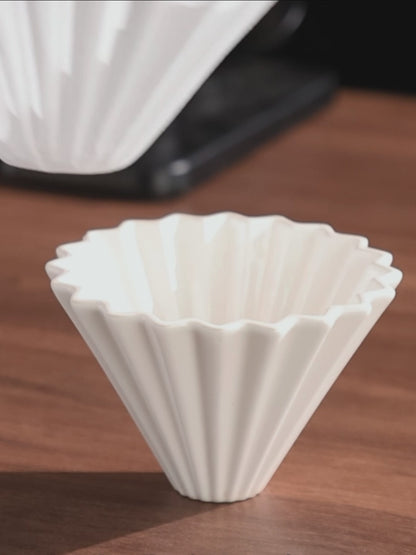 Bincoo Coffee Filter Paper Holder, Heat-Resistant Tritan Coffee Press Ring, Pour Over Assistant, Household Coffee Accessories