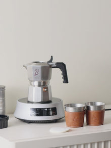 Bincoo Three Valve Mocha Pot Concentrated Latte 316 Stainless Steel Coffee Pot for Baristas Use Mocha Dual Valve Extraction Pots