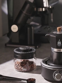 BINCOO Double Valve Moka Pot Coffee Maker with Electric Stove Home Pot Outdoor Mini Coffee Pot 2 Cups, stovetop espresso maker