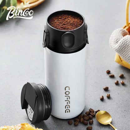 BINCOO Foldable Coffee Filter Double Funnel  Stainless Steel Filter Coffee Dripper Portable Coffee Utensils