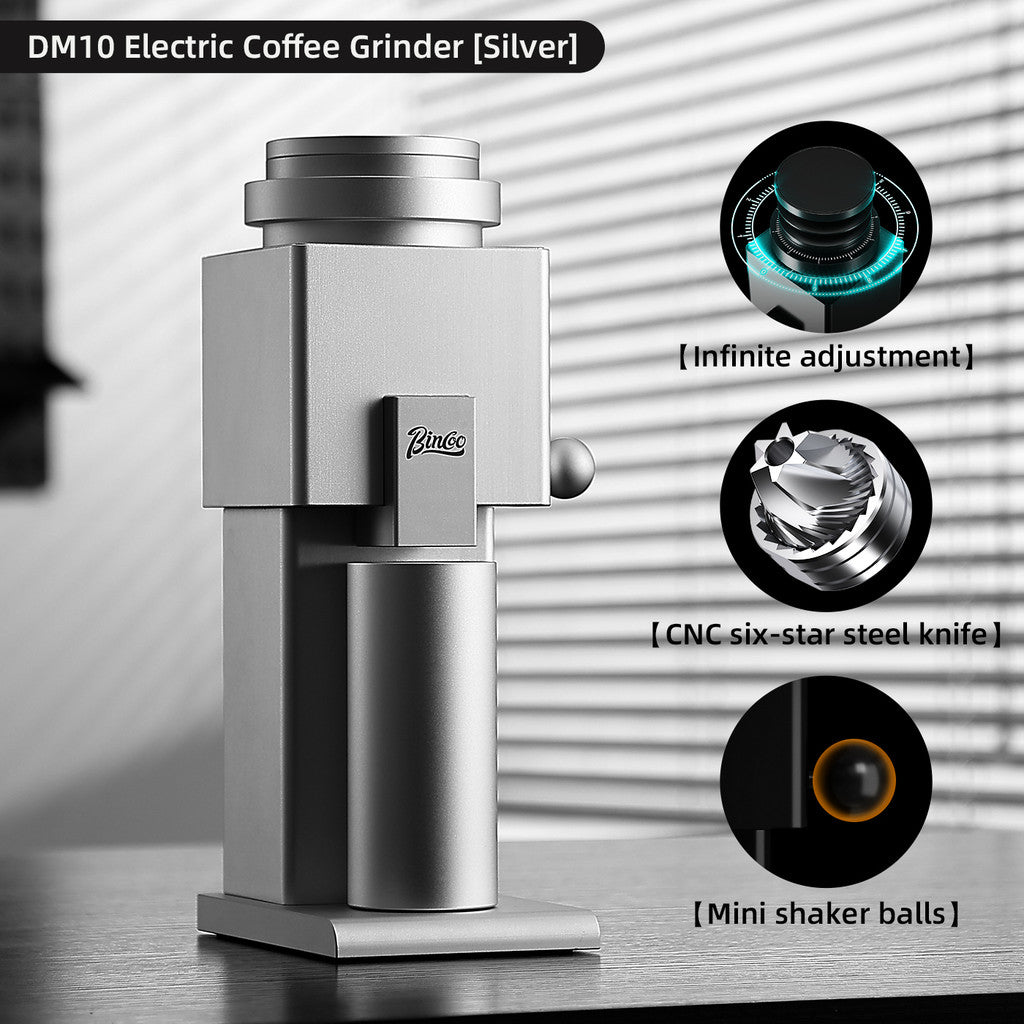 BINCOO DM10 Italian Electric Coffee Grinder Steel Core Coffee Grinder Suit for Home Coffee Bean Mill