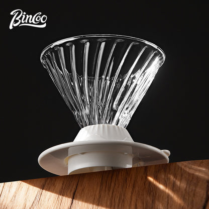 Bincoo Hand Brewing Coffee Pot Set Glass Smart Filter Cup V60 Share Pot Coffee Kettle Coffee Scale 600ML
