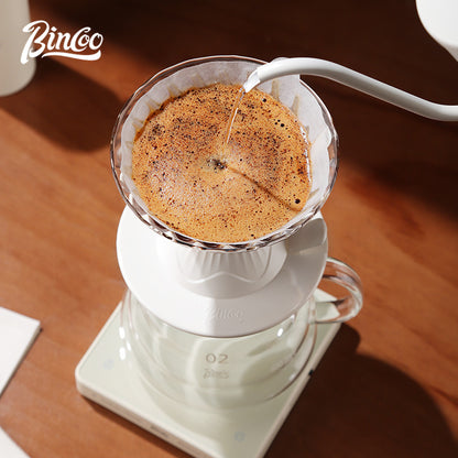 Bincoo Hand Brewing Coffee Pot Set Glass Smart Filter Cup V60 Share Pot Coffee Kettle Coffee Scale 600ML