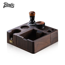 BINCOO Coffee Storage Base Set Handle Storage Knocker Box Powder Hammer Coffee Tamper Coffee Utensil 51/53/58MM