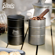 Bincoo Coffee Bean Can Storage Jar Coffee Powder Sealed Jar Tea Tank Outdoor Travel Stainless Steel Coffee Storage Utensils 380ml