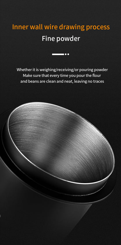 Bincoo 51/58mm Coffee Dosing Cup - Food-Grade Stainless Steel Espresso Powder Receiver, Multi-Use Coffee Porter for Weighing Beans & Catching Grounds, Black